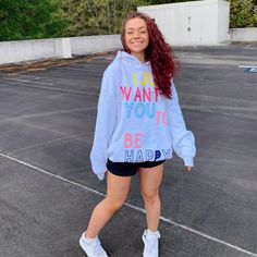 TO BE HAPPY HOODIE Bff Outfits, Vinyl Lettering