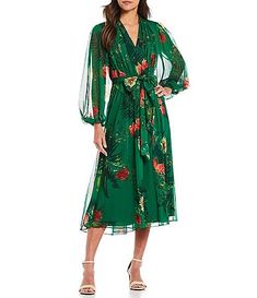 Women's Dresses & Gowns | Dillard's Belted Long Dress, Petite Midi Dress, Palm Dress, Gold Maxi Dress, Womens Trendy Dresses, Vintage Midi Dresses, Alex Marie, Tie Waist Dress, Dress Shirt Sleeves