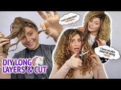 (13) HAIRSTYLIST TEACHES SISTER HOW TO CUT HER OWN CURLY HAIR AT HOME - YouTube At Home Curly Haircut, Diy Curly Shag Haircut, Cut Curly Hair At Home, How To Cut Curly Hair At Home, Diy Curly Haircut, Curly Hair At Home, Curly Hair Cut, Long Layered Curly Hair, Layered Curly Haircuts