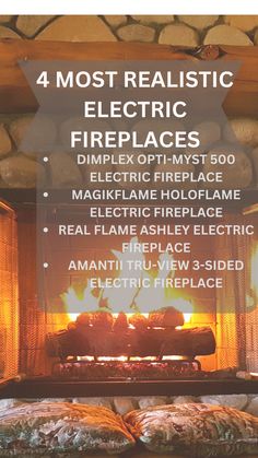 most realistic electric fireplace Electric Fireplace Options, Vent Free Gas Fireplace Logs, Electric Fireplace Realistic, Brick Around Electric Fireplace, How To Make A Faux Fireplace Look Real, Electric Fireplace Faux Mantle, Realistic Fireplace Insert, Simplifire Electric Fireplace, Real Looking Electric Fireplace