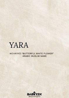 the back cover of yara meaning - southern, white flower arabic muslim name by rabizzen