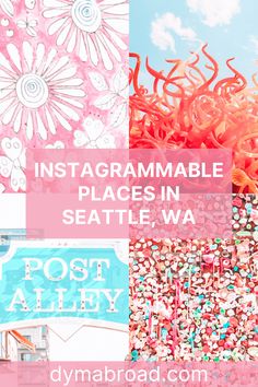 the instagramramable places in seattle, wa with text overlaying it