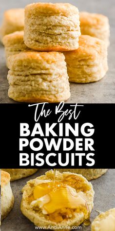 the best baking powder biscuits are made with butter, sugar and other ingredients