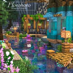 Horohoro on Instagram: "Decorating the river 川の装飾 Version : JAVA 1.20.2 Shaders : Complimentary shaders Resource pack: Vanilla/ Default #minecraft #minecraftbuilds #minecraftbuild #minecraftmemes #minecrafters #マイクラ　#マインクラフト　#マイクラ建築" Capas Minecraft, Minecraft Decoration, Minecraft Shaders, Minecraft Houses Survival