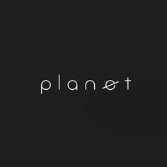 the word planet written in white on a black background