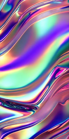 an abstract background with multicolored wavy lines