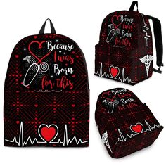 Our Doctor/Nurse Backpack are custom-made-to-order and handcrafted to the highest quality standards, designed for maximum comfort and functionality. Nursing Backpack, Disney Birthday Shirt, Nursing Profession, Cute Nurse, Sac Lunch, Flower Shoes, Custom Socks, Easy Organization, Unique Shoes