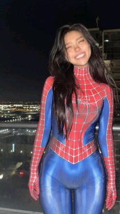 Spider Woman Halloween, Female Spiderman, Spider Woman Costumes, Spiderman Halloween Costume, Spider Man Halloween, Spider Suit, Spiderman Girl, Spiderman Outfit, Seluar Ketat