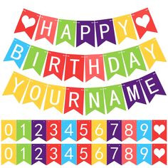 PRICES MAY VARY. Paper DIY Banner Kit: there are 124 pieces of birthday banner kit, including 3 sets of A-Z alphabets, plus extra A, E, I, O letters, each letter has 3 pieces, 2 sets of 0-9 numbers, 4 pieces of hearts, 5 rolls of ropes, 5 pieces of needles, sufficient quantity can meet your DIY needs Reliable Material: the DIY banner is made of quality paper, which is thick and sturdy, not easy to break or tear, adopted single side printing, not easy to fade, can be applied for a long time Easy Make Your Own Banner, Golden Birthday Parties, Diy Birthday Banner, Banner Decor, Letter Banner, Golden Birthday, Diy Banner, Birthday Party Banner, Happy Birthday Parties