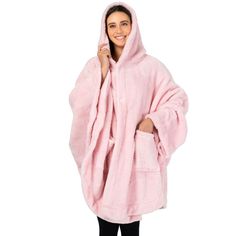 Angel Wrap Wearable Blanket Pullover with Hood, Pocket, Fuzzy Faux Shearling for Women Pavilia Luxurious Angel Wrap wearable throw blanket with hood is constructed with 250 GSM of microfiber polyester that is extremely comfortable with a luxurious feel at the same time. Ideal to keep you cozy while lounging and watching tv, the blanket also comes with hood and pocket so you have full arm mobility while relaxing on your sofa/bed! ONE SIZE FITS ALL| Perfect gift for women, family, girlfriend, sist Super Soft Hoodie For Winter, Cozy Pink Hoodie For Cold Weather, Cozy Super Soft Hooded Outerwear, Soft Hooded Winter Outerwear, Hooded Soft Outerwear For Winter, Winter Cozy Soft Hoodie, Cozy Soft Winter Hoodie, Cozy Winter Hoodie With Faux Fur Lining, Cozy Hoodie With Faux Fur Lining For Cold Weather