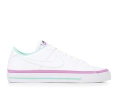 Women's Nike Court Legacy Next Nature Sustainable Sneakers Nike Court Legacy White, Nike Court Legacy Next Nature, Nike Court Legacy, Womens Basketball Shoes, Nike Swoosh Logo, Crafts From Recycled Materials, Nike Sneakers Women, Women Sneakers, Shoe Carnival