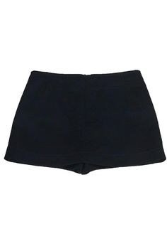 This classic skort is made in breathable cotton. Its textured fabric adds dimension to the garment. Perfect to pair with a white tee and sneakers for a cool casual weekend look. Size 8 97% cotton, 3% elastane Back zipper Textured fabric Skort style Side pockets & back pockets Unlined Waist 30" Hips 39" Total length 13" Navy Stretch Cotton Shorts, Sporty Workwear Shorts For Spring, Sporty Shorts For Spring Workwear, Navy Cotton Shorts With Short Leg, Navy Cotton Bottoms With Built-in Shorts, Sporty Workwear Shorts For Summer, Sporty Shorts For Workwear In Summer, Classic Skort, Skort Style