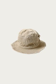 Kapital - Chino THE OLD MAN AND THE SEA HAT (CRASH REMAKE) - Beige - Canoe Club Khaki Cotton Sun Hat With Curved Brim, Khaki Cotton Hat With Curved Brim, Khaki Cotton Wide Brim Bucket Hat, Beige Canvas Hat With Short Brim, Beige Canvas Bucket Hat, Beige Wide Brim Canvas Hat, Vintage Khaki Hat With Short Brim, Khaki Cotton Bucket Hat With Curved Brim, Khaki Cotton Bucket Hat With Short Brim