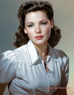 Gene Tierney, 1940s Hairstyles, Old Hollywood Stars, Look Vintage, Vintage Hollywood