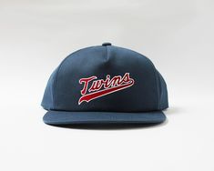 the minnesota twins baseball cap is shown on a white background