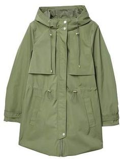 Khaki Green Coat, Green Parka Coat, Mango Coats, Khaki Parka, Khaki Coat, Green Parka, Parka Women, Dusters, Hooded Parka