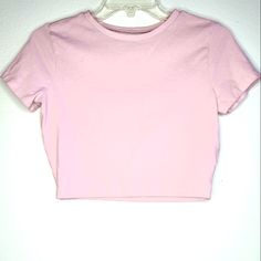 Crop Top Wild Fable Medium M Light Pink Short Sleeve T-Shirt Crop Top Nwot I'm Happy To Send More Pictures Or Measurements Upon Request! Pink Cropped T-shirt For Spring, Fitted Cropped Pink T-shirt, Casual Pink Crew Neck Cropped Shirt, Pink Casual Crop Top T-shirt, Basic Pink Summer Shirt, Pink Cotton Cropped Shirt With Crew Neck, Pink Fitted Cropped Shirt Casual, Fitted Pink Cropped Shirt With Crew Neck, Solid Crew Neck Cropped Shirt For Spring