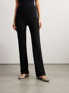 LESET Lauren knitted slim-leg pants | NET-A-PORTER Slim Leg Pants, Slim Leg, Pants Straight, Slim Legs, Net A Porter, Women Collection, Leg Pants, Luxury Design, Porter