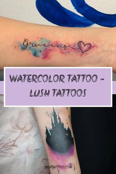 watercolor tattoo - lush tattoos