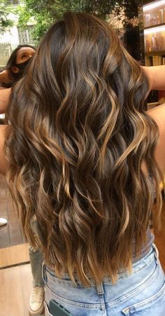 Brunette With Caramel, Light Brown Hair Styles, Brunette With Caramel Highlights, Brown Hair Styles, Long Hair Color