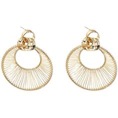 Material: Metal Style: Europe and America Fashion Element: Three-dimensional decoration Elegant Circular Metal Earrings, Elegant Circle Metal Earrings, Metal Plated Round Earrings, Plated Metal Round Earrings, Round Metal Plated Earrings, Elegant Gold-tone Circular Earrings, America Fashion, Metal Style, Three Dimensional