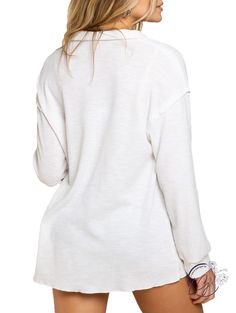 You can feel cozy-chic at the same time with our "Not-So-Basic Knit Top". Designed in a relaxed fit with our textured rib fabrication, collar neck with half placket with buttons on the front and comes with long sleeve. Fabric: 100% Polyester White Henley For Fall, Collar Neck, Cozy Chic, Knit Long Sleeve, Long Sleeve Pullover, Mocha, Rib Knit, Knit Top, Lilac