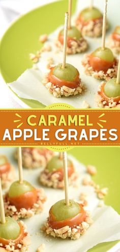 Caramel Apple Grapes Grape Recipe, Grape Appetizers, Grape Snacks, Grape Recipes, How To Make Caramel, Candy Recipes Homemade