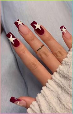 Elevate your nail game with these adorable heart nail art designs that are perfect for date night, holidays, Valentines Day, anniversary!… Cute Red Nails For Homecoming, Nail Inspo Colorful French Tip, Cute Natural Nail Designs Simple, Simple Nail Designs Step By Step, Nail Inspired Medium, Red To White Nails, Square Nail Inspo Fall, Aesthetic Fall Nails Acrylic, Police Inspired Nails