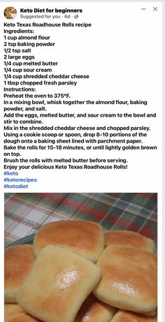 some kind of bread that is on top of a table and in front of the recipe