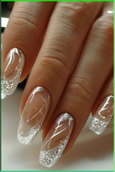 Elegant Nail Designs Glamour, Bride Manicure, Jamaica Nails, Nail Art Mariage, Nails Board, Nail Shapes Square, Bridal Nails Designs, Unghie Sfumate, French Manicure Designs