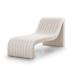 a white chair that is shaped like a wave