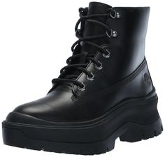 PRICES MAY VARY. Upper Made With Premium Timberland Leather Lace-up style ReBOTL fabric lining OrthoLite Impressions memory foam footbed EVA midsole Timberland Boots Black, Timberland Boots Women, Black Timberlands, Timberlands Women, Ankle Bootie, Boots Women, Leather Lace, Timberland Boots, Up Styles