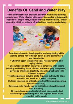 the benefits of sand and water play for children with special needs to help them learn