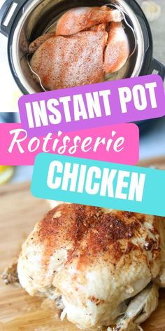 the instant pot rotissee chicken is ready to be cooked