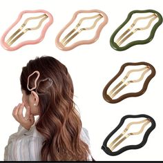 Nwt! 5pcs Small Metal Cloud Hair Clips - Non-Slip, Multi-Colored, Stylish Hair Barrettes For Women And Girls - Hair Accessories For Easy Styling And Holding. Cloud Hair, Boutique Accessories, Classy Chic, Girls Hair, Stylish Hair, Girls Hair Accessories, Hair Barrettes, Chic Boutique, Barrettes