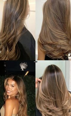 Light Brunette With Face Framing Highlights, Highlights Light Brown Hair Balayage, Light Brown Balayage On Brown Hair, Caramel Balayage On Dark Skin, Chocolate Brown Hair Honey Highlights, Brunette With Highlights Straight Hair, Non Bleach Brown Hair, Low Lights Brown Hair Layers