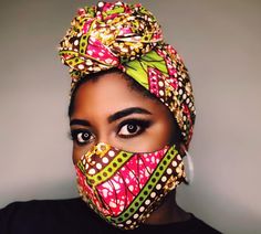 Looking for a fashionable headwrap and mask set? Black Entrepreneurs, Support Black Business, Mask Fashion, Fashion Mask, African Wax Print, Fashion Face Mask, Black Business, African Attire, Head Wrap