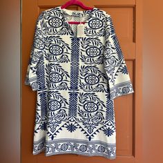 Mislook Long Sleeve Dress. Polyester That Feels Like Silk. Chic Blue And White Geometric Pattern. Size L. Great For Travel, No Wrinkling. Nwt. Perfect Condition. Bought Two Sizes. White Printed Long Sleeve Tunic, Printed White Tunic Dress, White Printed Tunic Dress, Green Floral Print Dress, White Floral Midi Dress, Olive Green Dresses, Floral Cocktail Dress, Tassel Dress, Striped Sleeveless Dress