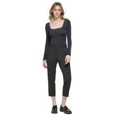 Make Dressing Simple With A Sleek Square-Neck Bodysuit From Calvin Klein. Brief Bottom Square Neckline; Snap-Closure Gusset Nylon, Spandex Machine Wash Imported Elegant Evening Bodysuit In Elastane, Chic Bodysuit With Minimal Stretch For Night Out, Chic Minimal Stretch Bodysuit For Night Out, Slim Fit Elastane Bodysuit, Sleek Evening Bodysuit With Second-skin Fit, Elegant Evening Bodysuit With Second-skin Fit, Elegant Second-skin Bodysuit For Evening, Elegant Fall Bodysuit For Workwear, Sleek Second-skin Bodysuit For Evening