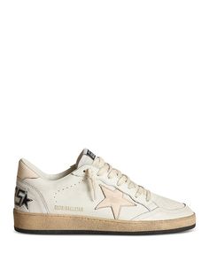 Golden Goose Women's Ballstar Almond Toe Sneakers Shoes - Bloomingdale's Ballstar Golden Goose, Golden Goose Deluxe Brand, Salmon Pink, Sneakers Online, Golden Goose, Sneakers Shoes, Leather Fabric, Sneakers White, Gift Guide