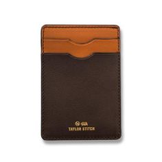 The Minimalist Wallet in Brown Modern Brown Card Holder With Card Slots, Modern Brown Wallets With Rfid Blocking, Cognac Card Holder With Rfid Blocking For Everyday Use, Cognac Rfid Blocking Card Holder For Everyday Use, Modern Brown Card Holder For Travel, Leather Wallet With Hidden Phone Sleeve For Business, Modern Brown Trifold Wallet With Rfid Blocking, Classic Brown Card Holder With Phone Sleeve, Modern Brown Wallet With Interior Card Slots