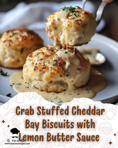 Savor the irresistible flavor of Crab Stuffed Cheddar Bay Biscuits topped with lemon butter sauce—perfect for a cozy appetizer or an impressive party treat! Cheddar Bay Crab Biscuits, Crab Stuffed Cheddar Bay Biscuits, Stuffed Cheddar Bay Biscuits, Crab Stuffing, Naan Bread Pizza, Crab Stuffed, Cheddar Bay Biscuits, Lemon Butter Sauce, Fry Bread