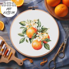 CHECK OUR STORE PATTERNS FOR DIFFERENT DESIGN: https://pininncrossstitch.etsy.com If you need ANY pattern modifications in symbols or number of cells on grid per page - reach out and I will be able to change that for you! Oranges Cross Stitch Pattern Welcome to PinInn Cross Stitch Shop! Thank you for considering our Oranges digital download. 🌟 Digital Download Only - No Physical Item Will Be Shipped 📥 What You'll Receive: * 3 Digital cross stitch pattern PDF format:    - Color page view   - B& Fruit Embroidery, Embroidery Decor, Gift Embroidery, Pattern Fruit, Cross Stitch Fruit, Embroidery Diy, Stitch Shop, Pattern Store, Fruit Pattern