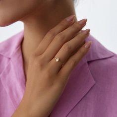 14K Gold Hamsa Ring - Dainty Good Luck Ring - Hamsa Nazar Jewelry - Gold Ring - Solid Gold Minimalist Hand of Fatima Ring Embrace protection and good fortune with our 14K Gold Hamsa Ring. This dainty and elegant ring features the symbolic Hand of Fatima, making it a meaningful addition to your jewelry collection. Features: 🖐️ Premium Quality: Crafted from genuine 14K solid gold, this ring offers durability and a radiant shine that will last a lifetime. 🖐️ Symbolic Design: The Hamsa, also known Simple Pearl Ring As A Gift, Minimalist Gold Pearl Ring With Diamond, Minimalist Gold Pearl Ring With Single Diamond, 14k Gold Solitaire Crystal Ring, 14k Gold Midi Rings With Solitaire, Minimalist Solitaire Heart Ring For Promise, Dainty Yellow Gold Pearl Ring, Solitaire 14k Gold Midi Rings, Minimalist Solitaire Heart Ring As Gift