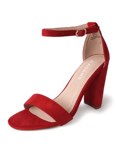 A DESIGN THAT STANDS THE TEST OF TIME: These dress sandals boast a classic and enduring design, making them the ideal choice for various occasions – whether you need bridal heels, graduation shoes, or elegant evening footwear for women.HEELS WITH A COMFORTABLE TOUCH: With an approximate heel height of 3.75 inches and a true-to-size fit, these strappy sandals offer not only style but also comfort. Featuring soft, cushioned footbeds and solid block heels, every step is painless and well-supported. Trendy Shoes For Women High Heels, Heels Graduation, Hoco Heels, Graduation Shoes, Heel Sandals For Women, Dressy Sandals, Ankle Strap Sandals Heels, Women Heels, Ankle Strap High Heels