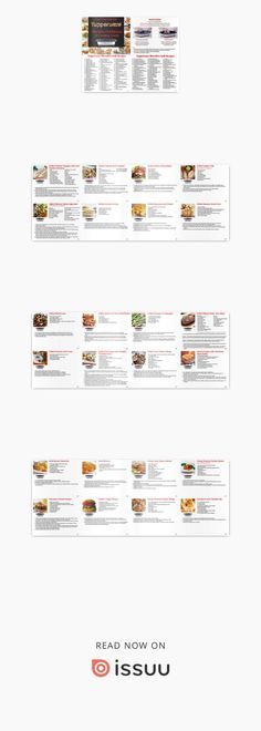 an image of food menus with different foods on the side and words above them