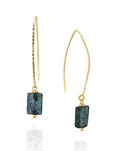 PRICES MAY VARY. 14k Gold-filled Dangling Long Wire Threader Earrings With Kyanite Gemstone Beads Measuring About 5 cm or 2" in Length These Fashionable Earrings Are Made by Hand in Our Jewelry Design Studio from the Finest Materials. Each Earring is made with a genuine Kyanite Gemstone Rectangular Bead Measuring About 8 by 10 mm in Size A Wonderful Gift for Your Mom, Sister, Girlfriend, Co-worker, Daughter, Granddaughter or Wife for Christmas, Birthday, Anniversary, Graduation, Holiday, Valenti Wire Wrap Beads, Everyday Wire Wrapped Long Drop Earrings, Gemstone Earrings Handmade, Minimalist Wire Wrapped Crystal Drop Earrings, Brass Wire Wrapped Drop Earrings, Wire Wrapped Jewelry Beginner, Artisan Copper Wire Drop Earrings, Wire Wrapped Lapis Lazuli Dangle Earrings, Beach Stones Jewelry