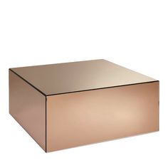 a gold colored box with no lid on the bottom is shown in front of a white background