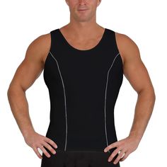 Elevate your fitness and style with the Insta Slim I.S.Pro USA Activewear Muscle Tank T-Shirt. This unique sleeveless compression T-shirt features eye-catching contrast stitching for added appeal, designed to make you look up to 5” slimmer and pounds lighter instantly. Perfect for workouts, casual wear, or as a discreet base layer, this muscle tank is your secret to a more toned and confident appearance. Winchester, Virginia, VA Benefits: Instant Slimming Effect: Look up to 5” slimmer and pounds Lower Back Fat, Va Benefits, Winchester Virginia, Compression Shirt Men, Compression Tank Top, Flatter Stomach, Compression T Shirt, Mens Compression, Athletic Looks