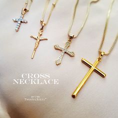 Excited to share the latest addition to my #etsy shop: Gold Cross Necklace, Religious Necklace, Gold Filled Cross Pendant Necklace, Satellite Chain, Box Chain, Layered Long Necklace https://etsy.me/2TIi7N4 #gold #cross #unisexadults #minimalist #crossnecklace #religiou Gold Cross Necklace, Pendant Gold, Personalized Initials, Gold Cross, Necklace Personalized, Cross Pendant Necklace, Personalized Necklace, Chain Link Necklace, Box Chain